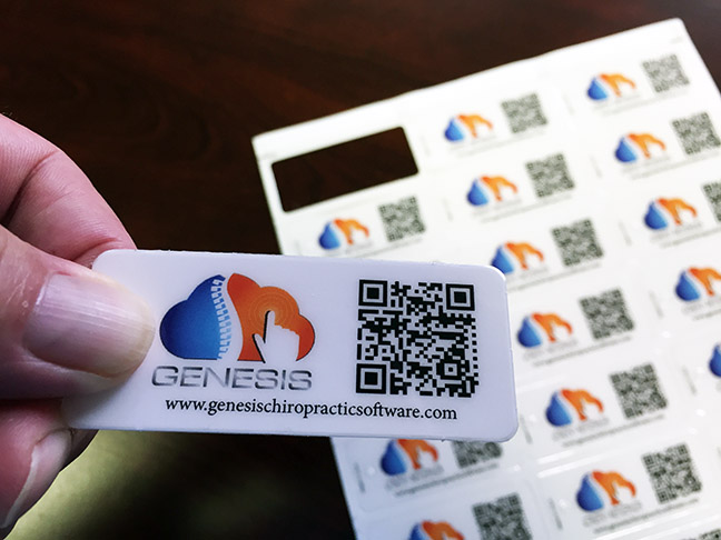 Check-in your patients with a keytag in Genesis Chiropractic Software.
