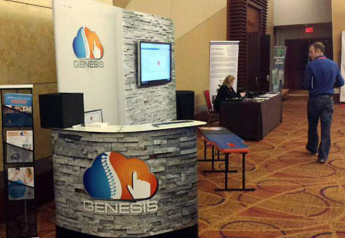 Genesis Chiropractic Software seminar booth